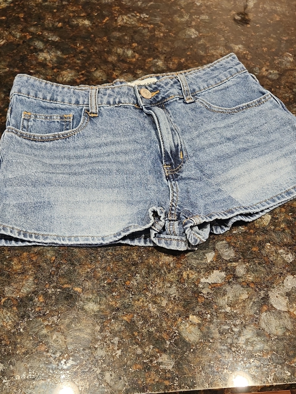 GOGO Light Blue Washed Denim Women's Shorts